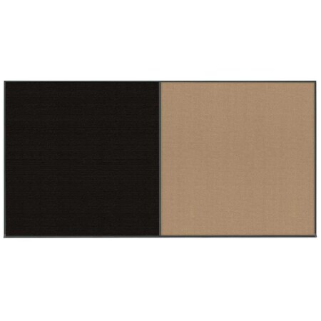 United Visual Products Enclosed Corkboard, 1 Door, 60"x36", 4" Fra, UV3410-GOLD-ULTMAR UV3410-GOLD-ULTMAR